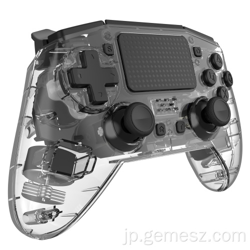 BluetooteトランスペアレントブラックリモートワイヤレスPS4コントローラー